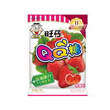 旺仔 QQ糖 草莓味 WANT WANT QQ Gummy Candy Strawberry Flavour 70g