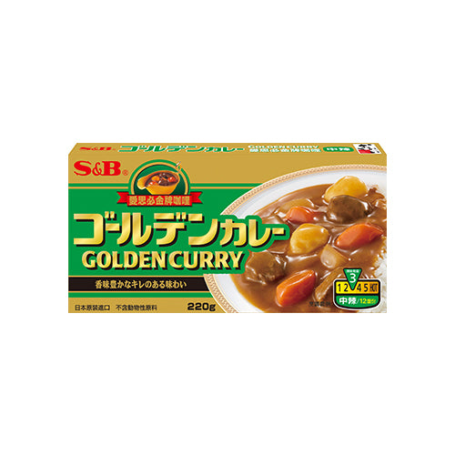 愛思必金牌 日式咖哩塊(中辣) S&B Golden Curry Medium Hot 220g