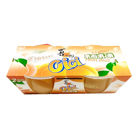 喜之郎 蜜桃果肉果凍 Cici Fruit Jelly Peach Flavour (2x200g) 400g