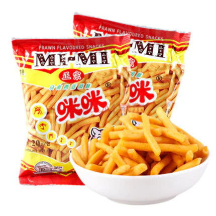 咪咪虾条 MI-MI Prawn Flavoured Snacks 20g