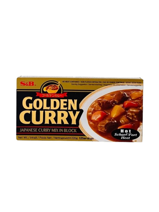 愛思必金牌 日式黑辣咖哩塊 S&B Golden Curry Mix in Black Hot 220g