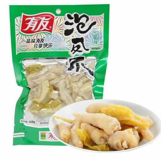 有友 泡鳳爪 野山椒味 Pickled Chicken Feet Spicy Shanjiao Flavour 80g