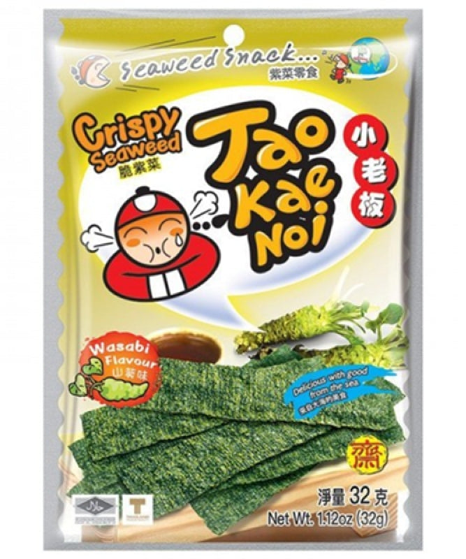 小老闆 海苔 芥末味 TAO KAE NOI Crispy Seaweed Mustard Flavour 32g