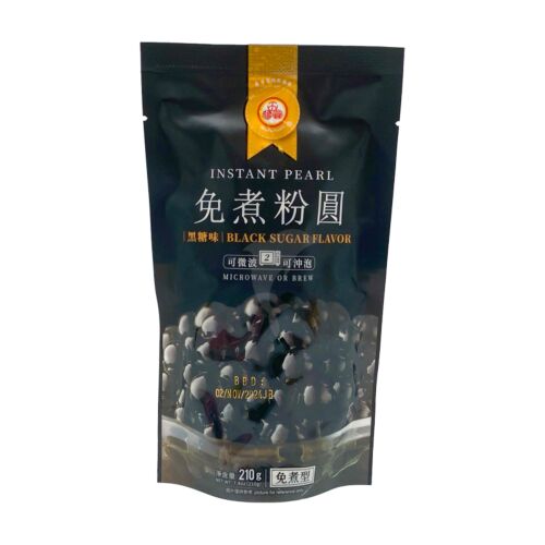 五福圓 免煮粉圓 黑糖 WU FU YUAN Instant Tapioca Pearl Brown Sugar 210g