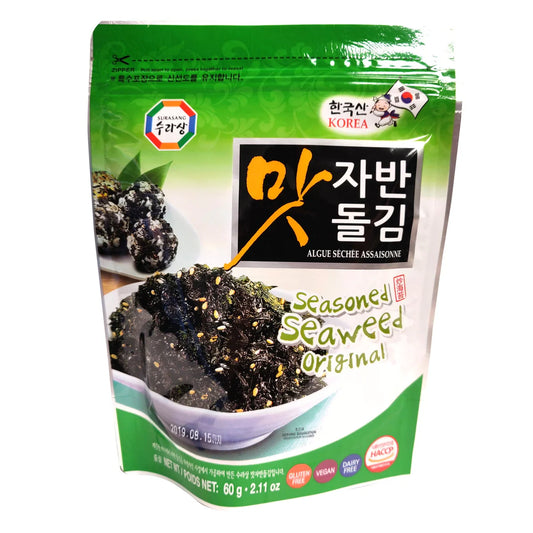 韓國王 烤海苔 Surasang Seasoned Seaweed Laver Original 60g