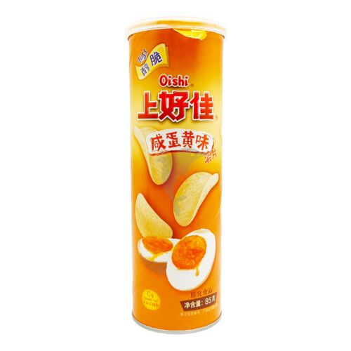 上好佳薯片 咸蛋黄味(紙罐) Oishi Potato Chips Salted Egg Yolk Flavour (in Canned) 85g